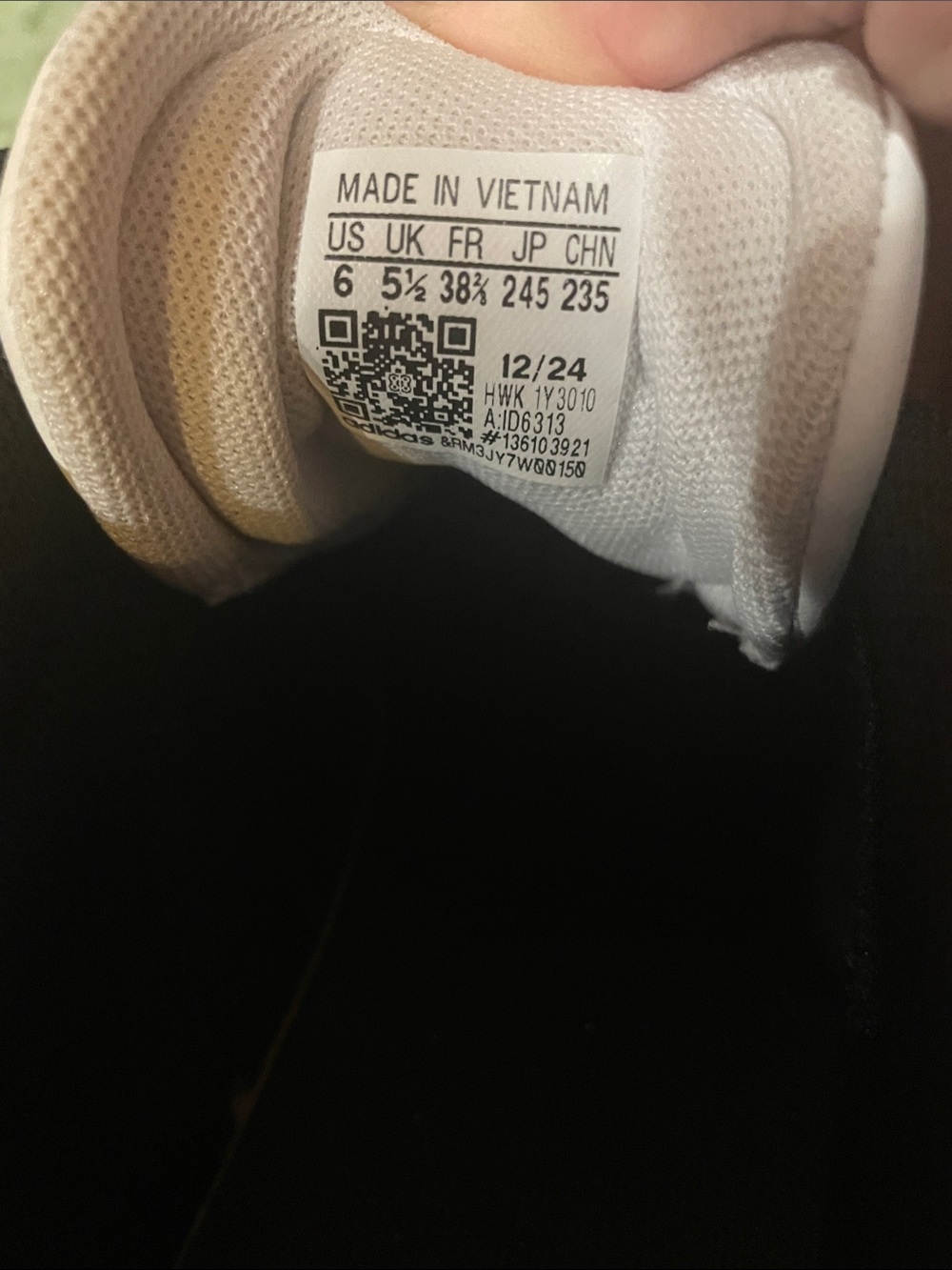 adidas Black and White Low-Top Sneakers - Picture 5 of 5
